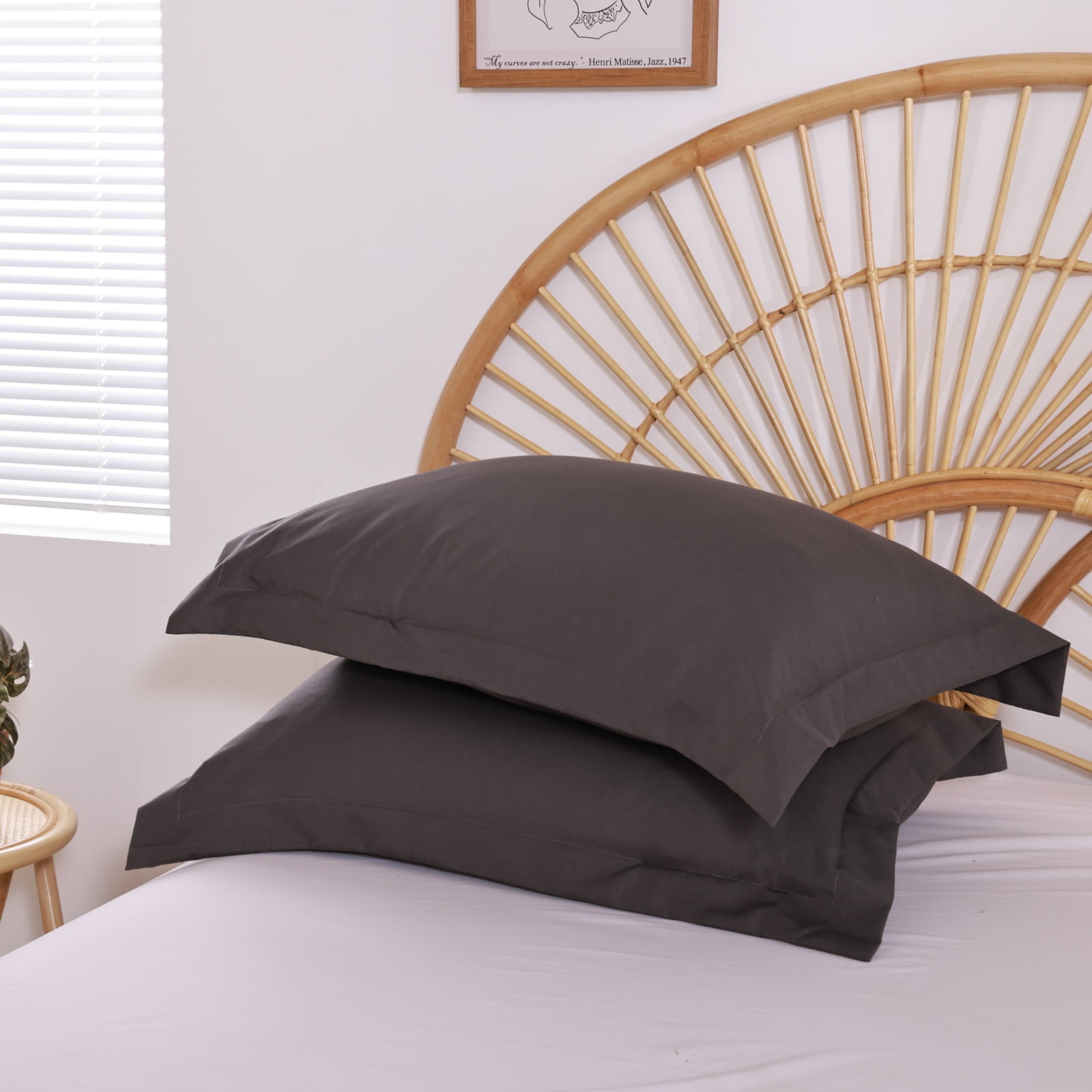 SPRINDAY Queen Comforter Set For Adult, 3 Piece Dark Gary Comforter Sets & Bedding For All Season