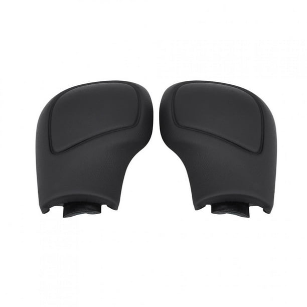 Cubierta lateral de perilla de palanca de cambios de cuero sintético Jadeshay 2 uds negro para VW Passat CC Jetta Golf 6 GTI MK6