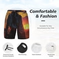 thumbnail image 3 of Daiia Sunset Western Cowgirl Mens Swim Trunks Swim Shorts Quick Dry Swim Shorts with Mesh Lining Pockets-Medium, 3 of 9