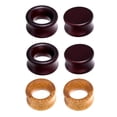 thumbnail image 1 of Maytalsory 3 Pairs Natural Wooden Flared Expander Gauges Tunnel 3 Pairs same Ear Piercing, 1 of 6