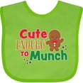 thumbnail image 3 of Inktastic Cute Enough to Munch with Gingerbread Man Boys or Girls Baby Bib, 3 of 4