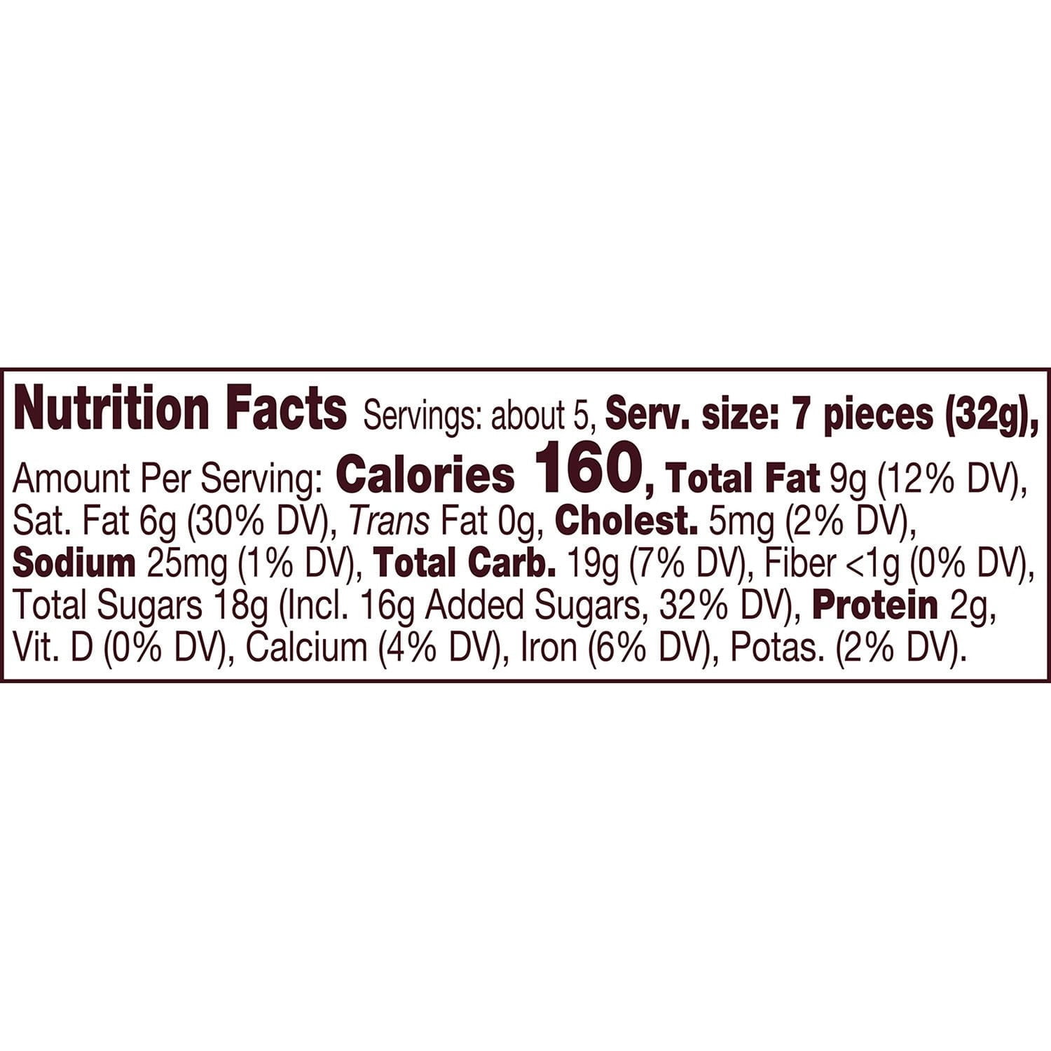 Hershey's Kisses Valentine Milk Chocolate Candy Cane, 6 Ounce