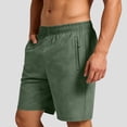thumbnail image 5 of Stamzod Men's Athletic Shorts Loose-Fit Lightweight Running Workout Gym Shorts with Pockets Big & Tall Army Green XXXXXL, 5 of 6