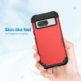 thumbnail image 3 of Dteck for Google Pixel 6 Pro Armor Case, 3 in 1 Heavy Duty Shockproof Hybrid Hard PC Soft Rubber Drop Protection Slim Fit Hybrid Protective Cover Case, red, 3 of 5