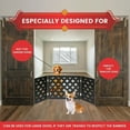 FreeStanding Wooden Pet Gate Foldable Barrier for Small to Medium