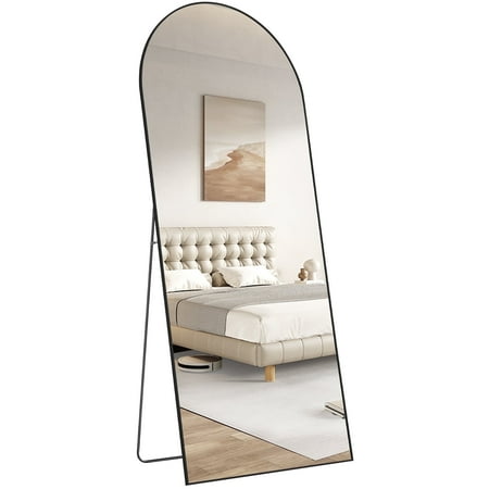 Condition photo showing New/Like New for CONCETTA 71 x26 Arched Full Length Mirror Full Body Standing Mirror Floor Mirrors Black