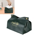 thumbnail image 3 of ESTINK Tissue Storage Box,Paper Napkin Holder,Tissue Bag Artificial Leather Vintage Kitchen Paper Towel Box Container for Office Home, 3 of 8