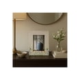 thumbnail image 3 of Elegant Rectangle Picture Frame with Flower Field Bottom Border - Decorative Resin Photo Frame for Tabletop Display - Stylish Frame for Office Desk or Home Decor Accents - 9", Ivory & Green, 3 of 10