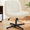 Cream, variant on MAYEERTY Armless Criss Cross Chair Office Chair Vanity Chair for Bedroom Office，Pink