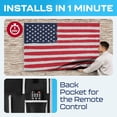 thumbnail image 3 of Garnetics 70-75” Outdoor TV Cover Waterproof and Weatherproof Outside Television Protector, USA Flag, 3 of 8