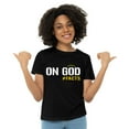 thumbnail image 4 of Angelic Shirts & Apparel Women's Solid Print Graphic T-Shirt, Medium Black, 4 of 4