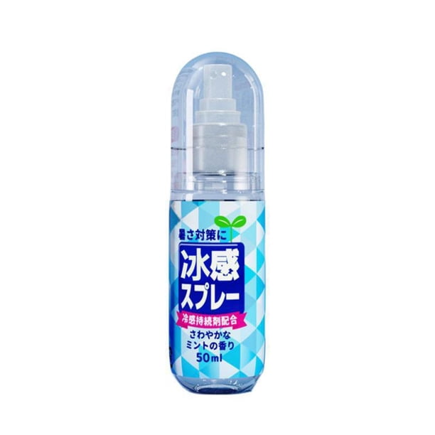 Spray Refrescante de 50 Ml | Spray Refrescante de Larga Duración para Prevenir El Golpe de Calor | Spray Calmante Corporal Portátil y Suave | Imprescindible para Actividades Al Aire Libre