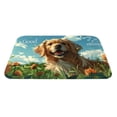 thumbnail image 5 of Daiia Happy Dog In Flower Field Front Door Mat, Heavy Duty Durable Welcome Mat for Outdoor Indoor, Dirt Trapper Waterproof Super Absorbent Door Mat, 16" x 24", 5 of 9