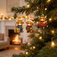 thumbnail image 4 of Christmas Farm Highland Cow Advent Calendar, 24 Days 2D Acrylic Blind Box Ornaments, Cute Cow Countdown for Christmas Tree & Car Rearview, 10.24x7.09in, 4 of 6