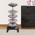 thumbnail image 5 of Household 5 Tiers Nail Polish Rotating Trolley Display Rack, Cosmetic Display Organizer Lipstick Shelf, Oil Organizer Rack, Nail Polish Racks Stand with Wheels for Pedicure Spa Nail Salon Black, 5 of 10