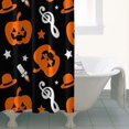 thumbnail image 4 of Musical Halloween Icons Pattern Shower Curtain 36"x72" ,Bathroom Decorative Shower Curtains Set with 12 Hooks,Modern Waterproof Washable Shower Curtain, 4 of 6