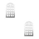 thumbnail image 4 of Monstrate Metal Stencil Window Templates Mould Embossing Decor Cards Photo Dies Stamps Frame Scrapbooking Crafts DIY Template 2Conjunto, 4 of 6