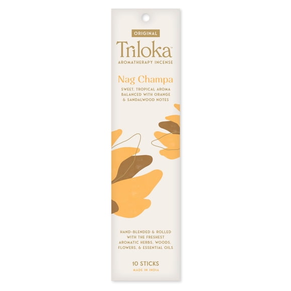 Incienso Triloka Nag Champa 10 varillas Original
