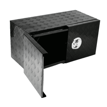 Aluminum Truck Bed Tool Box 36"x18"x18" Underbody Storage w/ Barn Door Key
