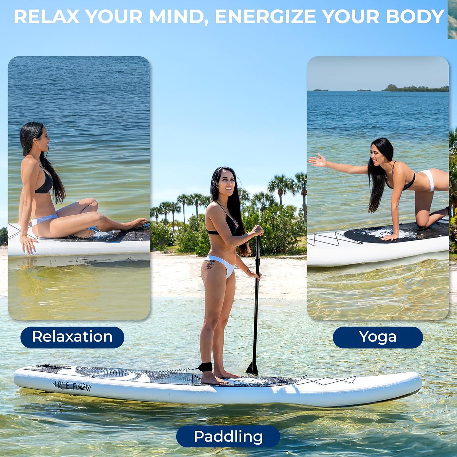 SereneLife Free Flow 11-Foot Inflatable Paddle Board photo 2