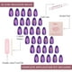 thumbnail image 4 of Press-On Nails Tarot Glamnetic, brillante, opaco, corto, almendra, 4 of 6