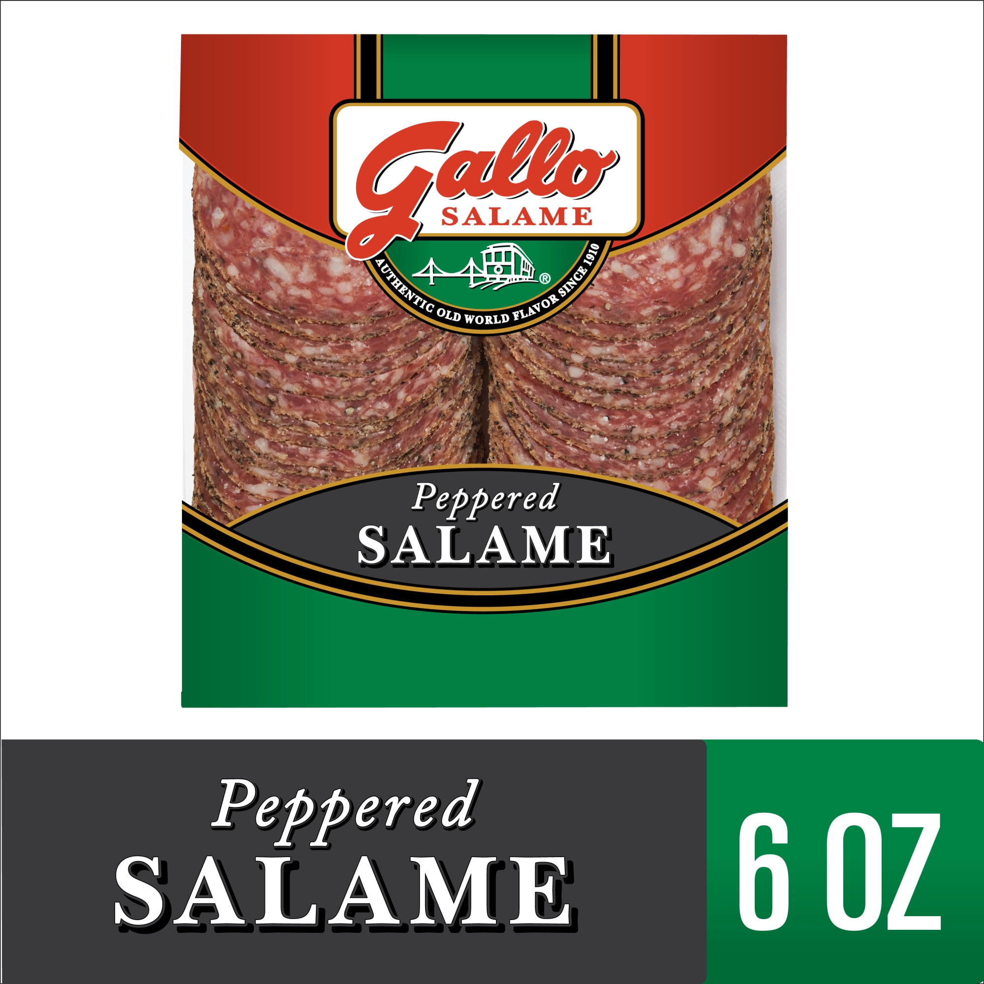 Gallo Salame Deli Thin Sliced Light Italian Dry Salami Lunch Meat ...