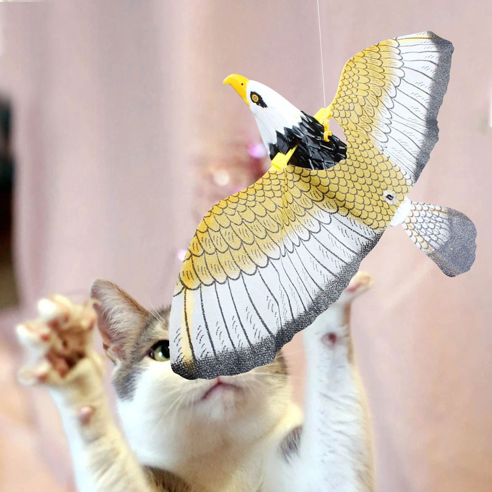 Bird Interactive Cat Toy Electric Hanging Flying Bird Cat Funny Cat