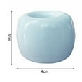thumbnail image 2 of Versatile Toothbrush Holder Toothbrush Holder Mini Ceramic Toothbrush Stand Hollow Design Multi-purpose Pen Holder for Home Bathroom, 2 of 8