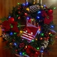 thumbnail image 3 of Christmas Lights - 50-Count Clear LED Green Wire Mini Lights Battery Operated String Lights with Timer for Christmas Tree Wreath Party Wedding Home Garden Indoor Outdoor Decor, Waterproof, Warm White, 3 of 7