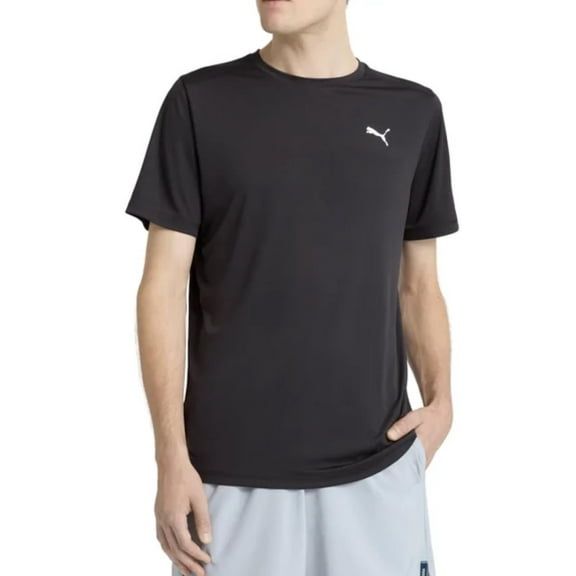 PUMA Men's Short Sleeve Active T-Shirt (US, Alpha, Large, Regular, Regular, Black)