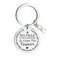 thumbnail image 2 of Freach Diy To My Daughter Stainless Steel Last Name 26 Letter Keychain 3X3Cm, 2 of 8