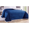 thumbnail image 2 of LushElegance Ultra Plush King Size Reversible Sherpa Corduroy Blanket (108" x 90") - Navy, 2 of 2