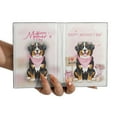 thumbnail image 3 of Happy Mother's Day Bernese Mountain Dog Love Dog Mom Heart Flower Travel Passport Wallet Berner Lover Gifts PU Leather Passport Holder Cover - 12004, 3 of 5