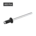 thumbnail image 3 of Unique Bargains Rivets Aveugles Tête Ronde Plate en Aluminium de 3,2 Mm x 7 Mm, Pack de 400 Noir, 3 of 5