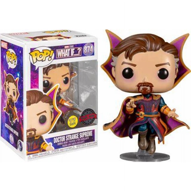 Figura de acción de vinilo FUNKO POP de la serie What If, Doctor Strange Superman n.° 874, edición especial, juguetes para niños