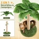 thumbnail image 2 of Poste Rascador para Gatos, Poste Rascador Sisal con Cuerda y Bola Colgante, Diseño Simple para Gatos Pequeños de Interior (Verde, Marrón, 63cm H), 2 of 7
