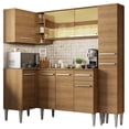 thumbnail image 1 of Cocina Integral Completa Esquinera 261cm Emilly River Madesa 03 - Marrón Madesa GCEM261003, 1 of 2