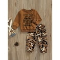 thumbnail image 4 of Toddler Girls Clothes 2T 3T 4T 5T Fall Outfits Baby Pullover Sweatshirt  Camouflage Pants Set Kids Winter 2Pcs Sweatsuit, 4 of 10