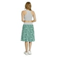 thumbnail image 5 of Women's Geometric Monochrome Retro Shapes A-line Printed Skirt Casual Wear, 3XL, Seafoam and Teal, by Ambesonne, 5 of 6