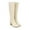 Beige, variant on Jsaierl Knee High Boots for Women Gogo Boots 70s Boots,Leather Pointed Toe Chunky Knee High Platform Dress Boots, Fashion Long Chunky Tall Gogo Boots for Fall