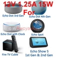 thumbnail image 3 of 12V 1.25A Cable De Alimentación 15W Para Amazon Alexa Adaptador Para Echo Dot 3a Generación 4a Show 5 Cargador, 3 of 4