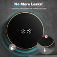 thumbnail image 2 of Automatic Soap Dispenser Foam Bathroom: Wall Mount Rechargeable Touchless Adjustable Auto Smart Electric Plastic Black Foaming Soap Dispenser with Clock - Kitchen - Hand Dish Lotion Couple Kids, 2 of 5