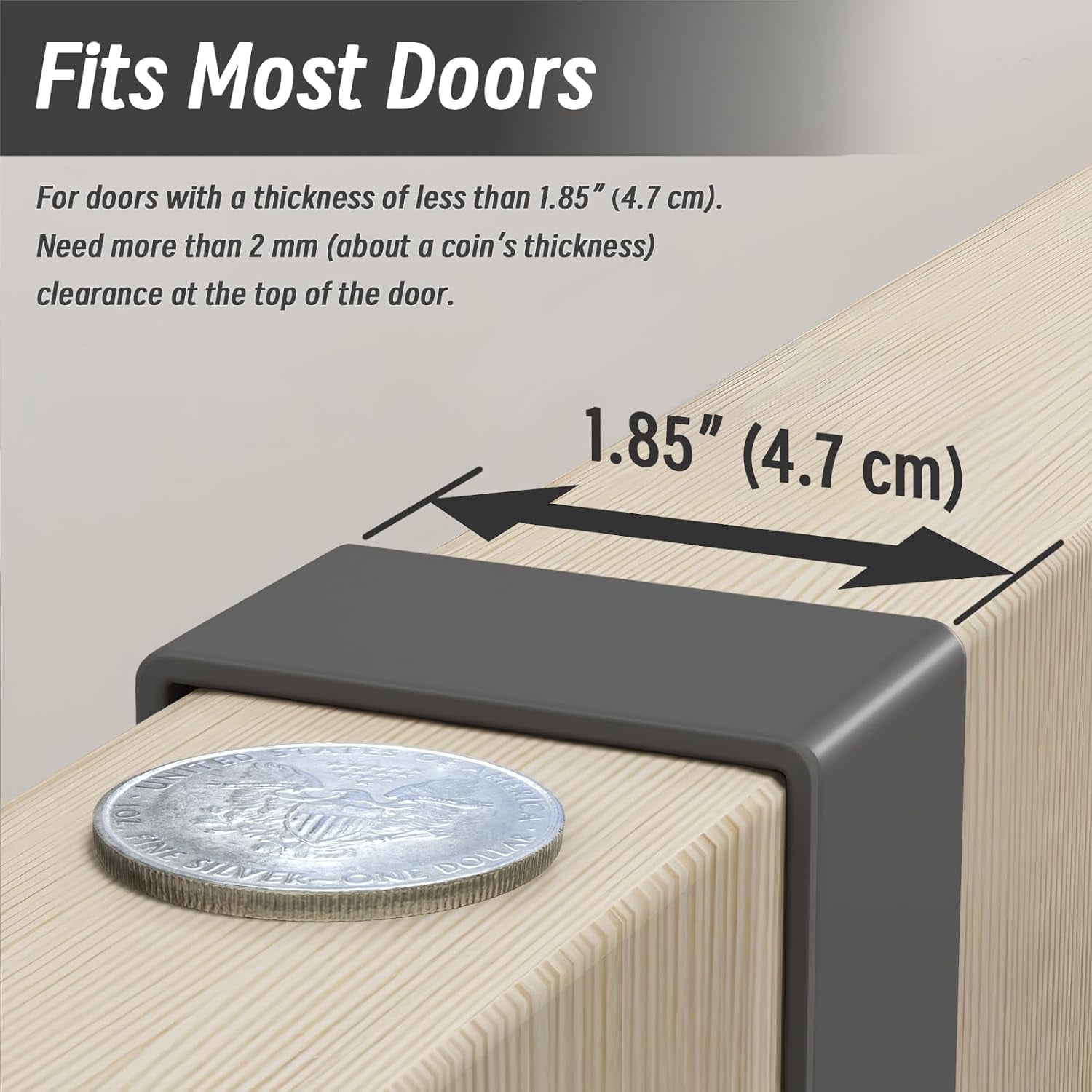 Over The Door Hooks for Hanging,Heavy Duty Hanger Holder for Hanging with 5 Dual Hooks,Over The Door Hanger Hook, Black Over the Door Towel Rack Fits 1-3/4" Thick Door