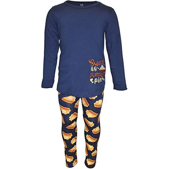 Unique Baby Girls Sweet As Pie 3pc Thanksgiving Legging Set (10, Pie)
