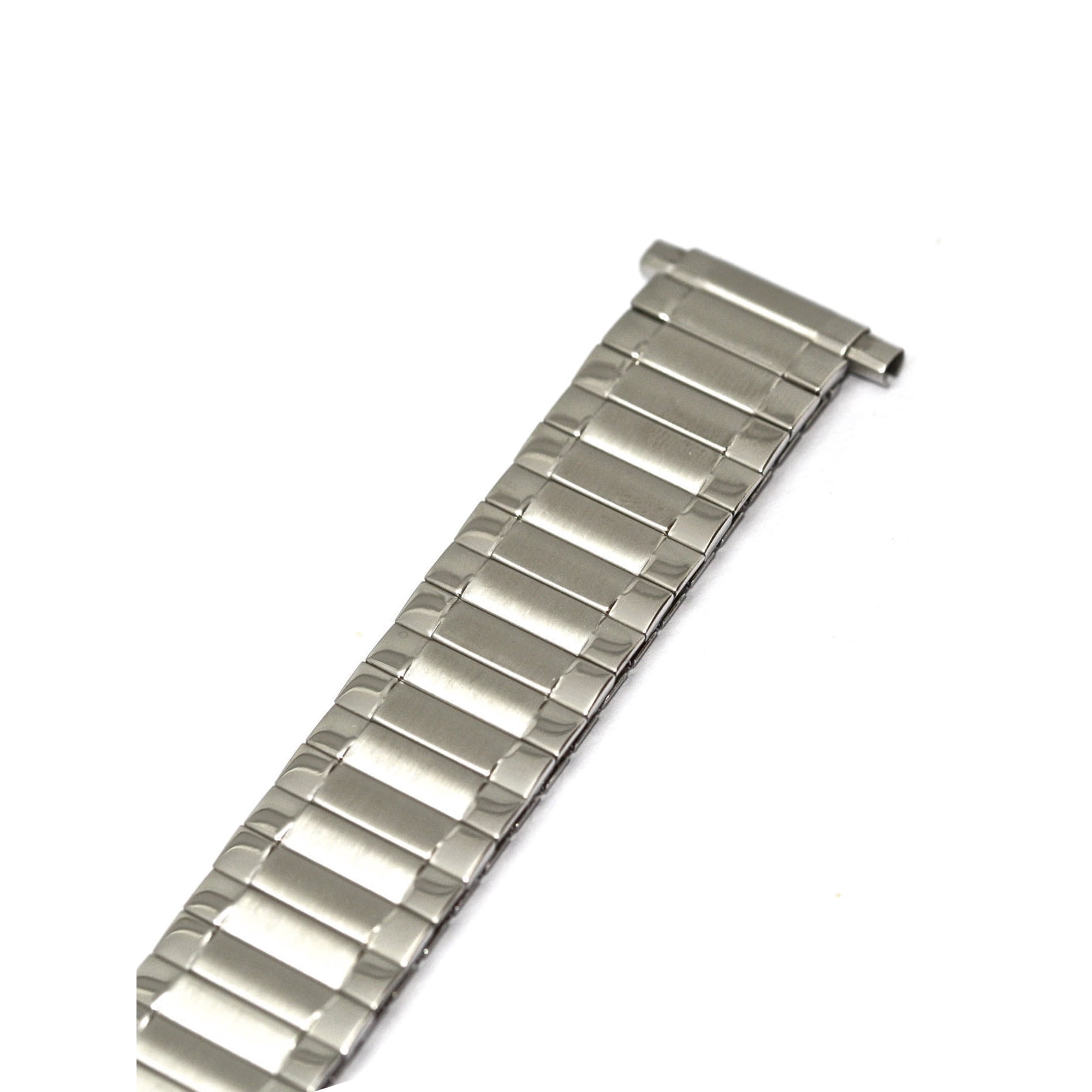 SPEIDEL 16-21MM EXTRA LONG SILVER TWIST O FLEX RADIAL EXPANSION STRAP WATCH BAND