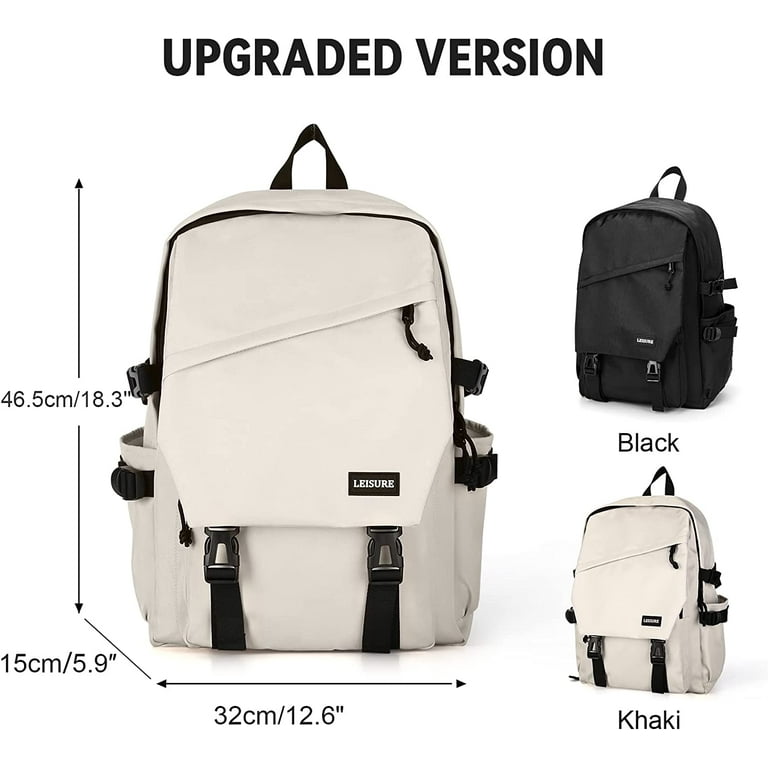 BJLFS Lightweight School Bag Casual Daypack College Laptop Backpack for Men Women Water Resistant Travel Rucksack for Sports High School Middle