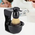 thumbnail image 4 of Juego de afeitado, soporte de afeitado de resina plástica para hombres, maquinilla de afeitar manual, cepillo de acrílico para limpiar barbas faciales Kuyhfg Sin marca, 4 of 5