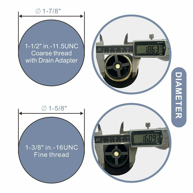 Matte Black Tub Drain & Overflow Kit - Universal Replacement With 2-Hole Faceplate & Tip-Toe Stopper