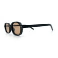 thumbnail image 6 of Hipster Narrow Oval Hustler Pop Color Lens Mid Temple Sunglasses Black - Brown, 6 of 8