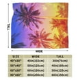 thumbnail image 3 of Kll Fleece Blanket Plush Throw Blanket Palm Trees At Sunset,Soft Fuzzy Cozy Flannel Blanket For Couch Sofa Bed.(50"X40"), 3 of 9